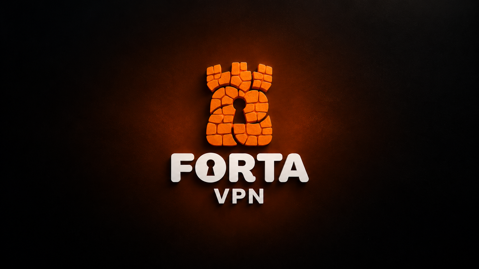 Логотип Fortaleza VPN: крепостная башня